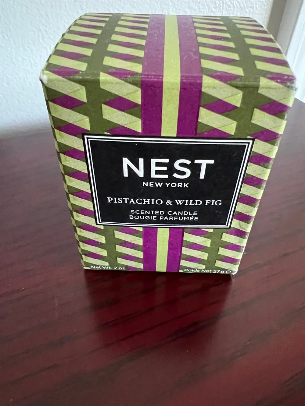 NEST New York Scented Votive Candle in Pistachio & Wild Fig NIB